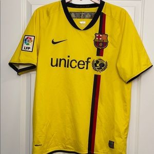 Yellow Barcelona Futbol Club Jersey